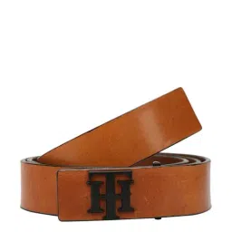 Tommy Hilfiger Herveys Tan Leather Waist Belt for Men-picture-13