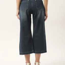 Elle Blue Straight Fit Heavily Washed Jeans image 2