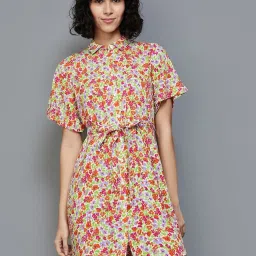 Fame Forever by Lifestyle Multicolored Printed A-Line Dress image 1