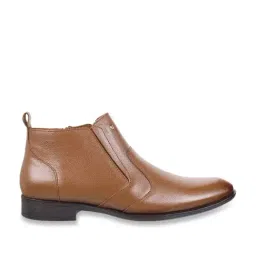 Mochi Men's Tan Formal Boots-picture-28