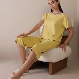 Sweet Dreams Yellow Capri Set image 1