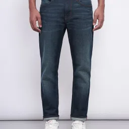 Lee Travis Dark Blue Slim Fit Lightly Washed Jeans image 1