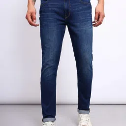 Lee Bruce Blue Skinny Fit Lightly Washed Jeans image 1