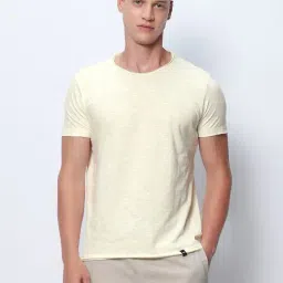 Bewakoof Beige Cotton Regular Fit T-Shirt-image-15