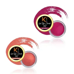 KINDED Lip Eye Cheek Tint Beetroot & Peachy Nude Combo image 1