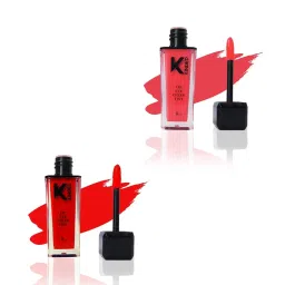 KINDED Lip Eye Cheek Tint Barbie Pink & Vermilion Red Combo image 1