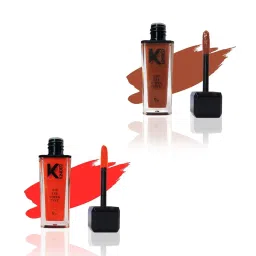 KINDED Lip Eye Cheek Tint Brown Temptation & Sangria Orange Combo image 1