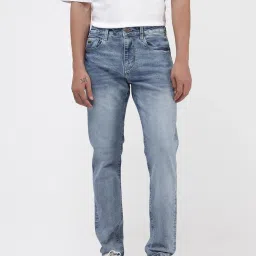 Rare Rabbit Blue Regular Fit Solid Jeans image 1