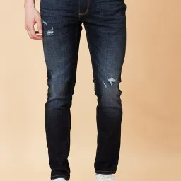 Being Human Blue Skinny Fit Distressed Jeans image 1