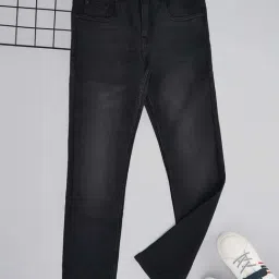 Pantaloons Junior Boys Anthracite Cotton Solid Jeans-picture-17
