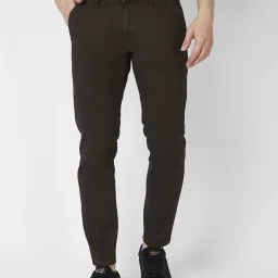Spykar Brown Cotton Slim Fit Jeans image 1