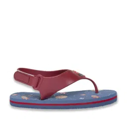 Pantaloons Junior Red & Blue Flip Flops image 1