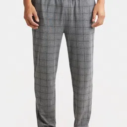 Jockey IM03 Men's Tencel Micro Modal Cotton Regular Fit Checkered Pyjama (Prints May Vary) image 1
