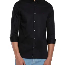 Tommy Hilfiger Black Cotton Regular Fit Shirt image 1