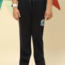 Monte Carlo Boys Black Printed Trousers image 1