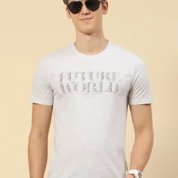 Monte Carlo Grey Regular Fit Printed T-Shirt image 1