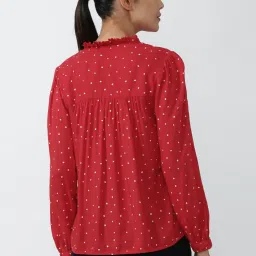 Van Heusen Red Polka Dots Shirt image 2