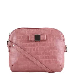 Toteteca Pink Textured Medium Sling Handbag image 1
