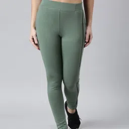showoffff SHOWOFF Green Slim Fit Trackpants image 1