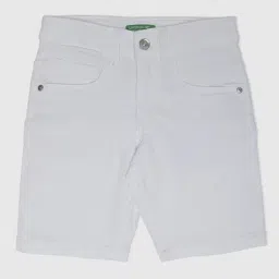 United Colors of Benetton Kids White Regular Fit Shorts-picture-34