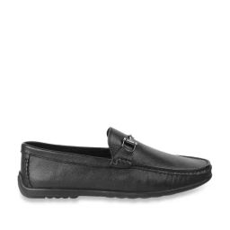 Mochi Men's Black Casual Loafers-picture-32