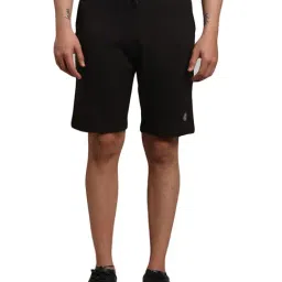 Parx Black Regular Fit Shorts-picture-39