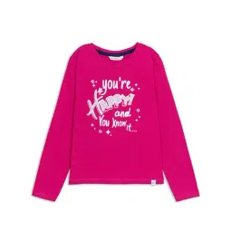 H by Hamleys Girls Pink Printed Full Sleeves T-Shirt-picture-25