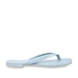 Mochi Women's Blue Thong Sandals image 1