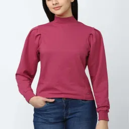 Van Heusen Pink High Neck Sweatshirt image 1