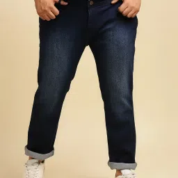 High Star Dark Blue Slim Fit Plus Size Stretchable Jeans image 1