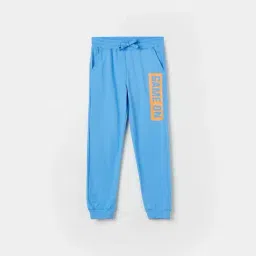 Fame Forever by Lifestyle Kids Navy Cotton Printed Trackpants-picture-39