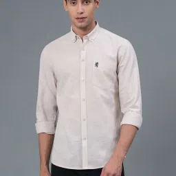 Red Tape Light Beige Regular Fit Shirt image 1