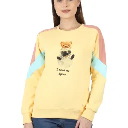 Monte Carlo Yellow & Pink Printed Sweatshirt image 1