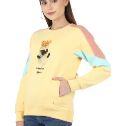 Monte Carlo Yellow & Pink Printed Sweatshirt image 3