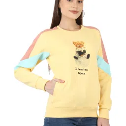 Monte Carlo Yellow & Pink Printed Sweatshirt image 4