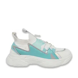 Pantaloons Junior White & Blue Lace Up Shoes image 1