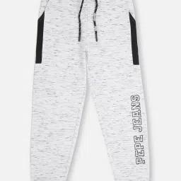 Pepe Jeans Kids Grey Melange Graphic Print Joggers image 1