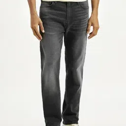 Levi's 513 Charcoal Grey Cotton Slim Fit Jeans-image-81