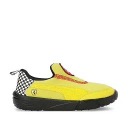 Puma Kids Ferrari Bao Kart PS Spectra Yellow & Black Casual Slip-Ons image 1