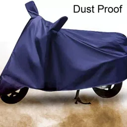 Auto Pearl Polyester Two Wheeler Cover for Yamaha MT-09,(Navy Blue) image 2