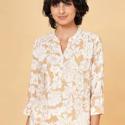 Honey by Pantaloons Beige Printed Top image 1