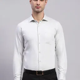 Monte Carlo Light Green Cotton Regular Fit Checks Shirt image 1