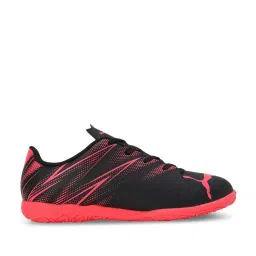 Puma Kids ATTACANTO IT Black & Pink Football Shoes image 1