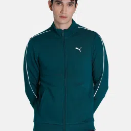 Puma x ONE8 Dark Green Regular Fit Cotton Jacket image 1