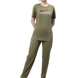Vimal Jonney Green Printed T-Shirt With Trackpants image 1