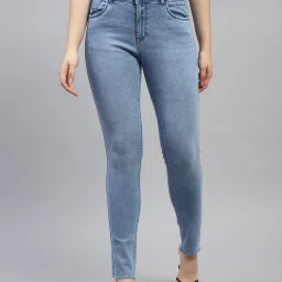 Monte Carlo Light Blue Cotton Slim Fit Low Rise Jeans image 1