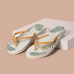 Forever Glam by Pantaloons Women's Orange Flip Flops image 1