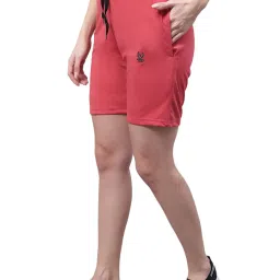 Vimal Jonney Pink Regular Fit Mid Rise Shorts image 1