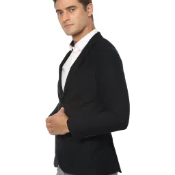 Louis Philippe Black Notched Lapel Blazer image 3