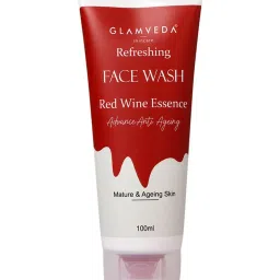 Glamveda Refreshing Red Wine Essence Advanced Anti Ageing Face Wash - 100 ml image 1